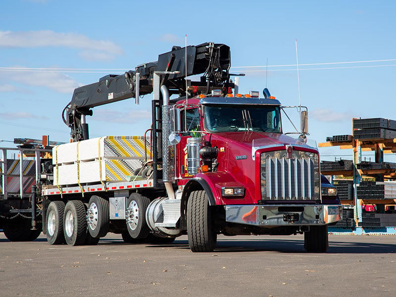 Drywall Supply Truck Delivery